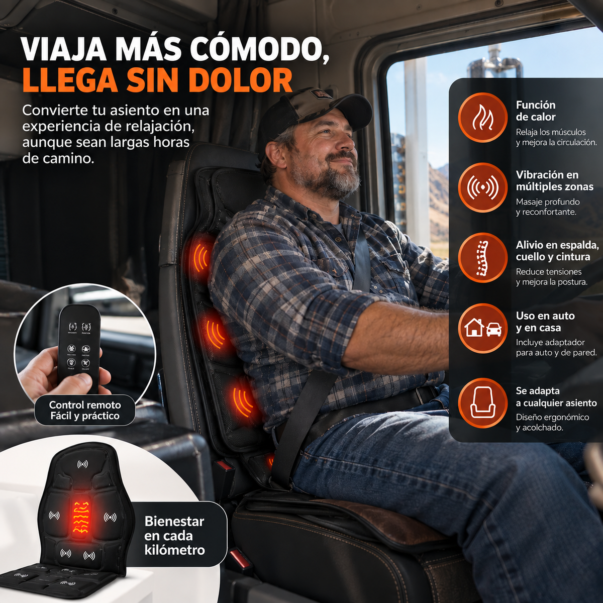 BodyRelax™|Convierte cualquier asiento en tu espacio de relajación.