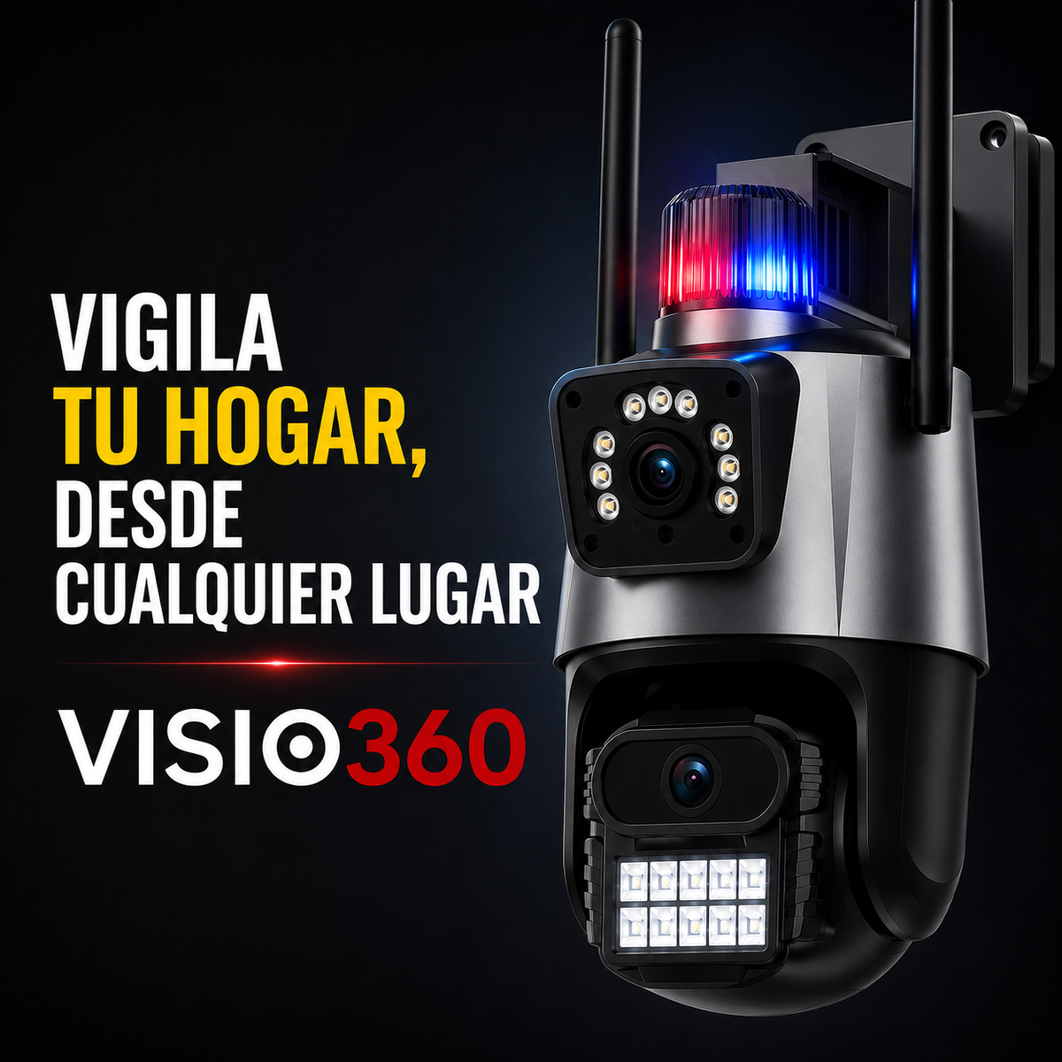 VISIO360™ DOBLE LENTE | PROTEGE TU HOGAR DESDE TU CELULAR