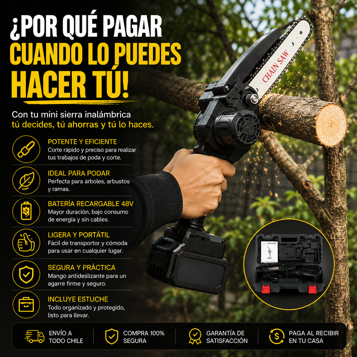 CortaPro™ ¿Por qué pagar, cuando lo puedes hacer tú? Incluye 2 Baterías