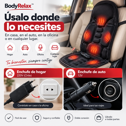 BodyRelax™|Convierte cualquier asiento en tu espacio de relajación.