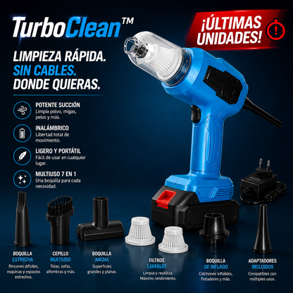 TurboClean™|Limpieza rápida, sin cables y sin complicaciones