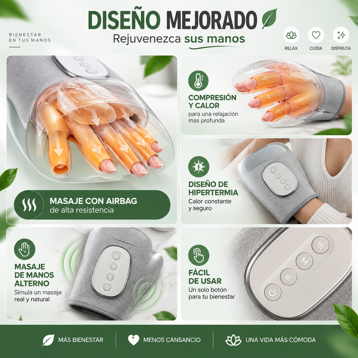 TermoAlivio™ | El descanso que tus manos estaban esperando.